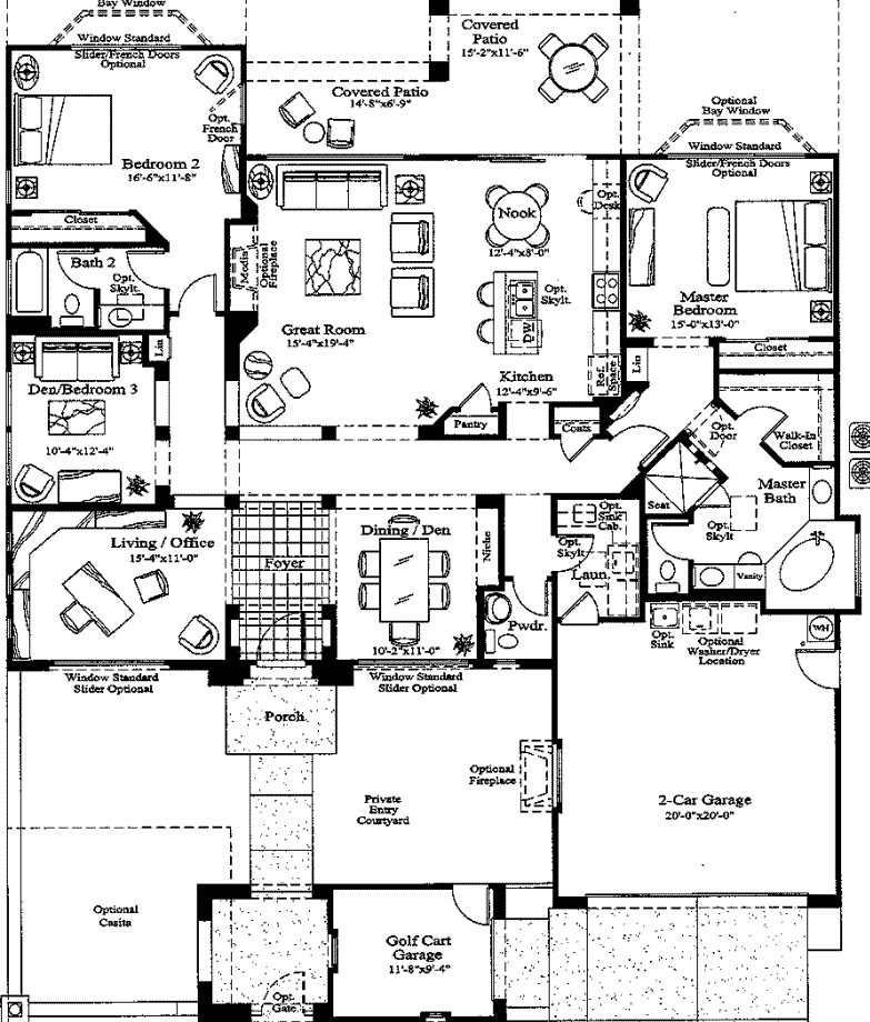 Siena Floor Plans Trieste And Florence Series Model 7120